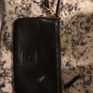 Florentine leather large slim wristlet